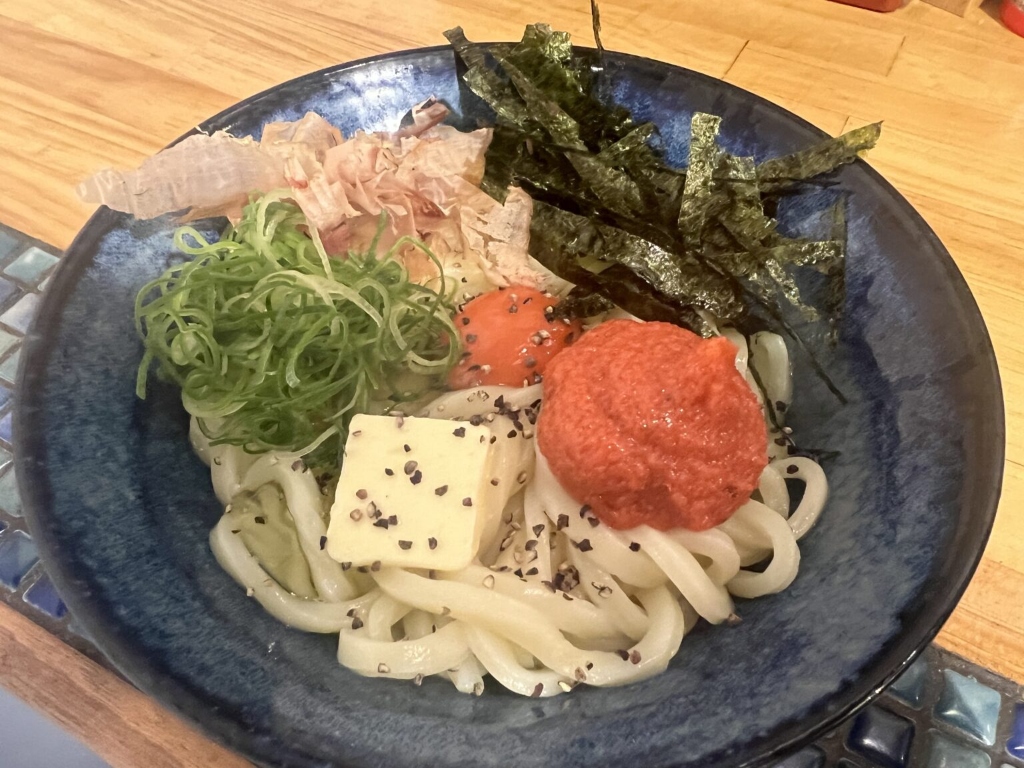 明太釜バターうどん